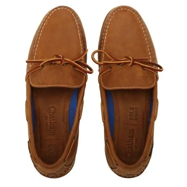 40% OFF CHATHAM Mens Saunton G2 Slip-On Deck Shoes - Walnut Size UK 8.5 & 9.5