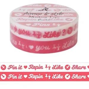 Aimez Le Style 'Pin it!' Washi Tape 2 Pack