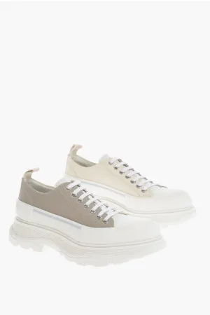 Alexander McQueen Low-top Leather Sneakers With Platform Sole