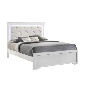 Brooklyn White Collection Double Platform Bed