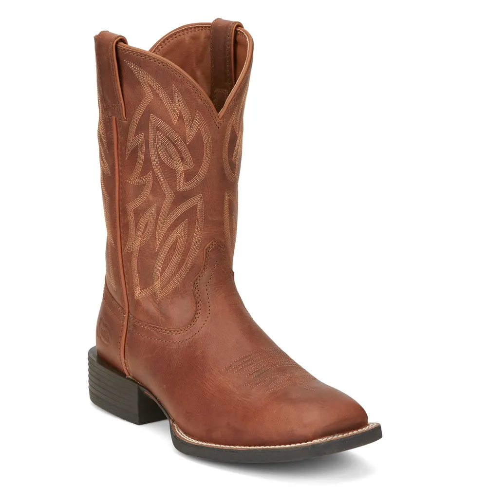 Canter 11 inch Embroidered Square Toe Cowboy Boots