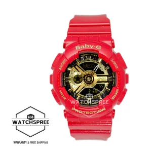 Casio Baby-G Limited Models Red Theme Color Watch BA110VLA-4A