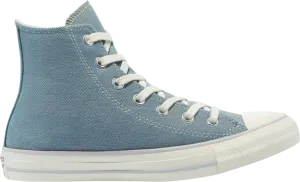 Converse Wmns Chuck Taylor All Star Platform High Digital Powder Sneakers - Washed Denim, Blue