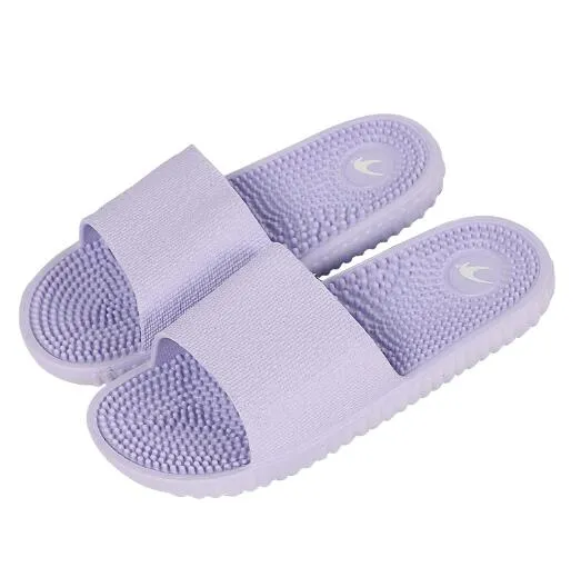 COOLSA Women's Fashion Candy Color Indoor Massage Slippers Lightweight Solid EVA Home Non-slip Massage Slippers Chinelo Feminino