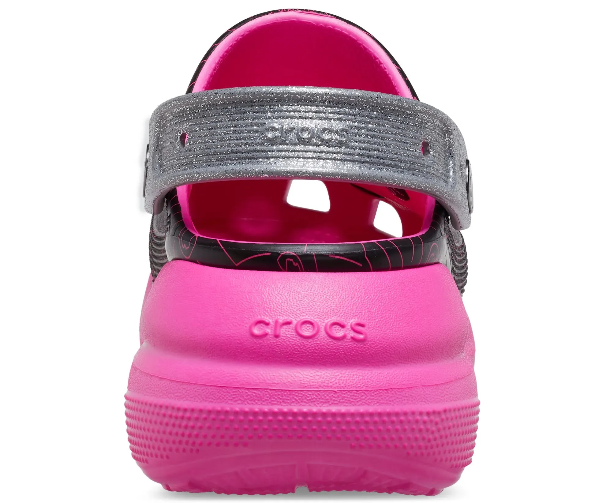 Crocs Barbie Crush Clogs, Black/Pink