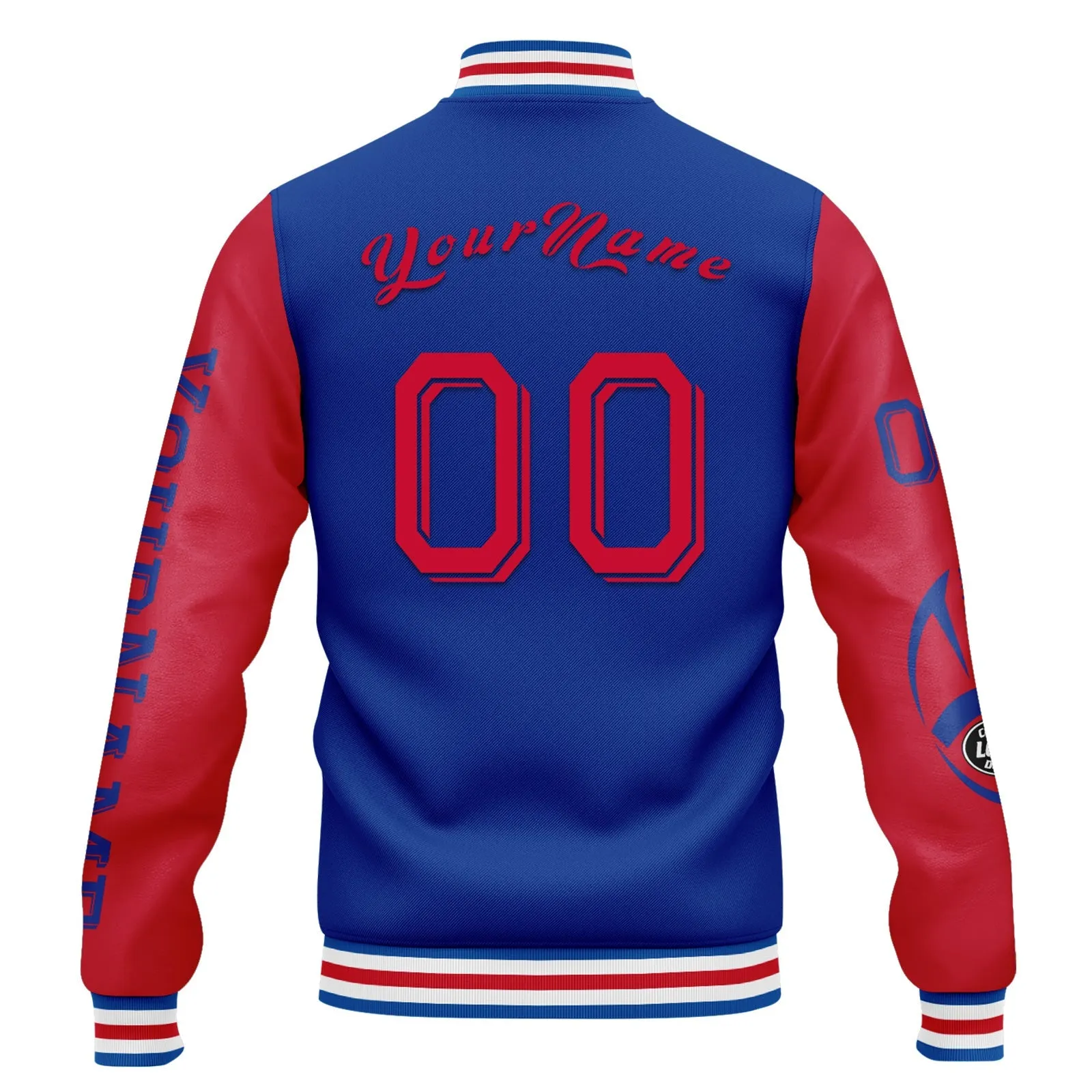 Custom Blue Red Buffalo Jacket and Sports Shoes Combo Offer Personalized Combo ZH-D020294-4