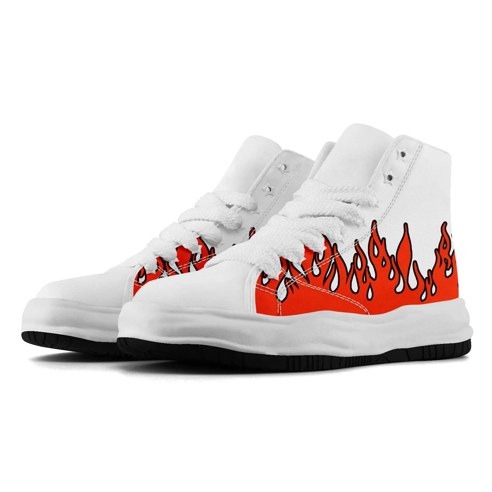 Custom Orange White Cleveland Firesoul Shoes Personalized Sneaker FN039-D020272-8