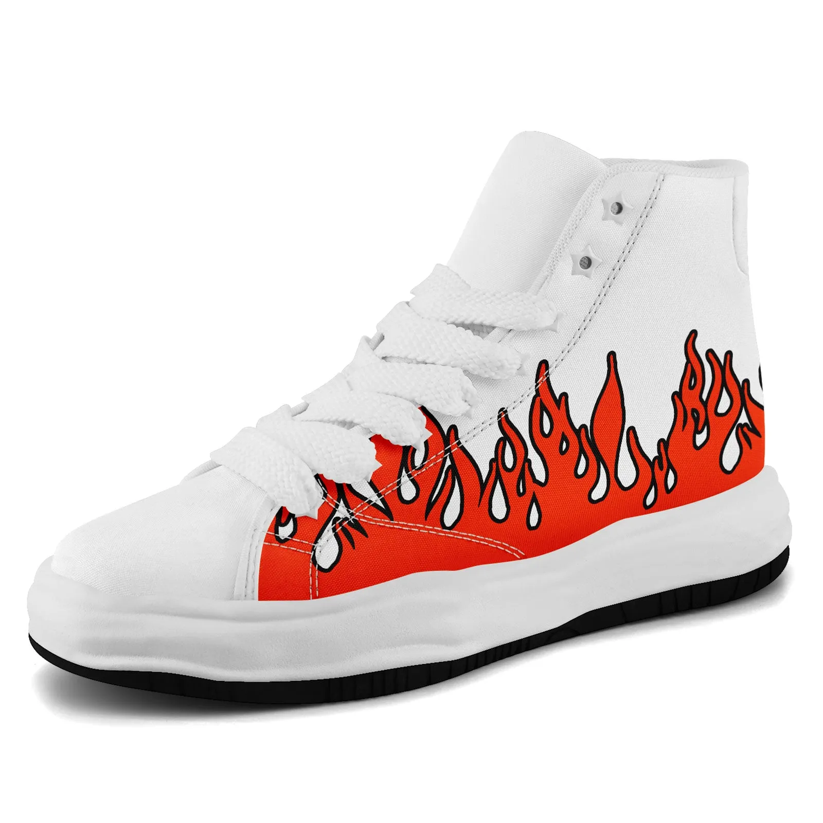 Custom Orange White Cleveland Firesoul Shoes Personalized Sneaker FN039-D020272-8