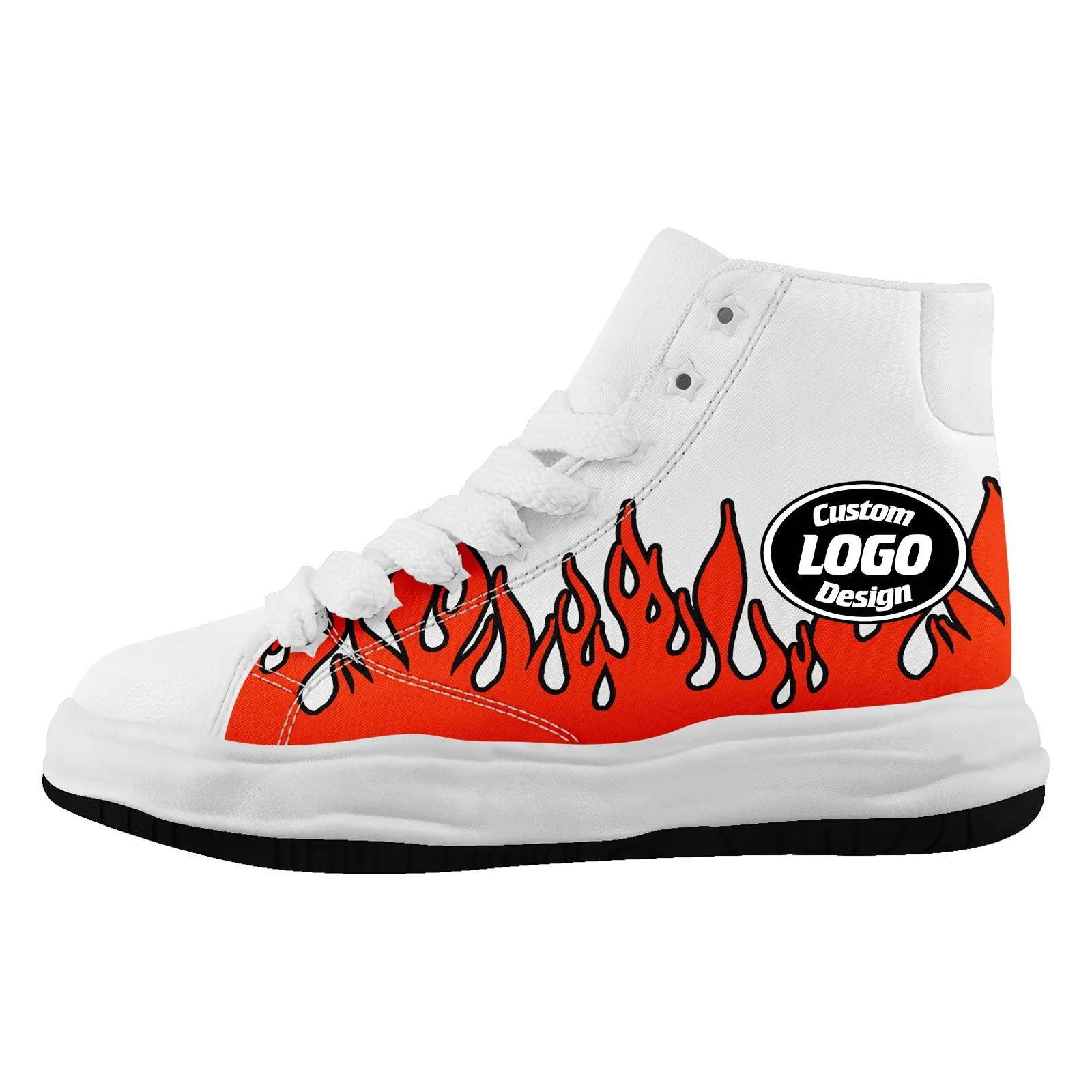 Custom Orange White Cleveland Firesoul Shoes Personalized Sneaker FN039-D020272-8