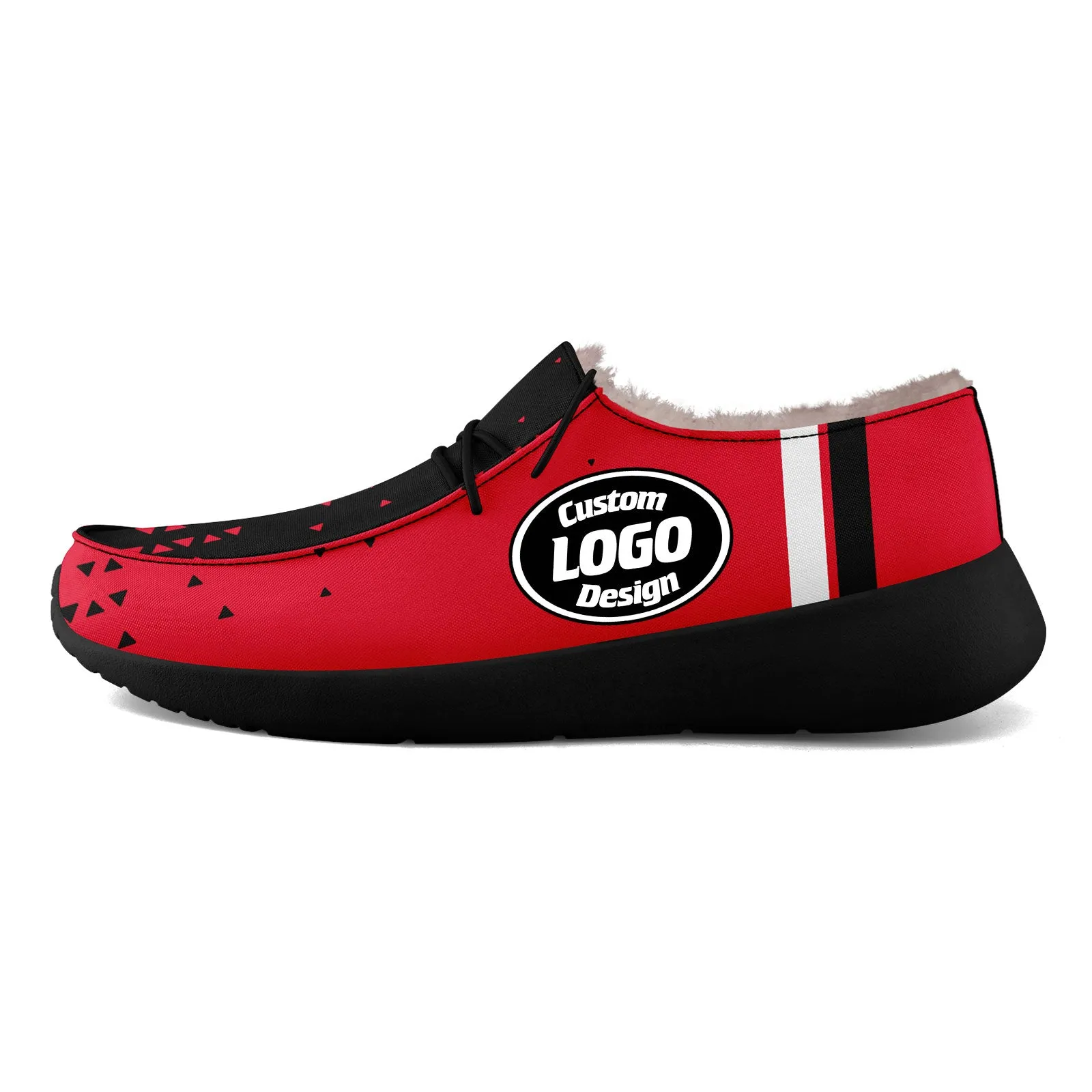 Custom Red Black Kansas City Shoes Personalized Sneaker FN042-D020279-18