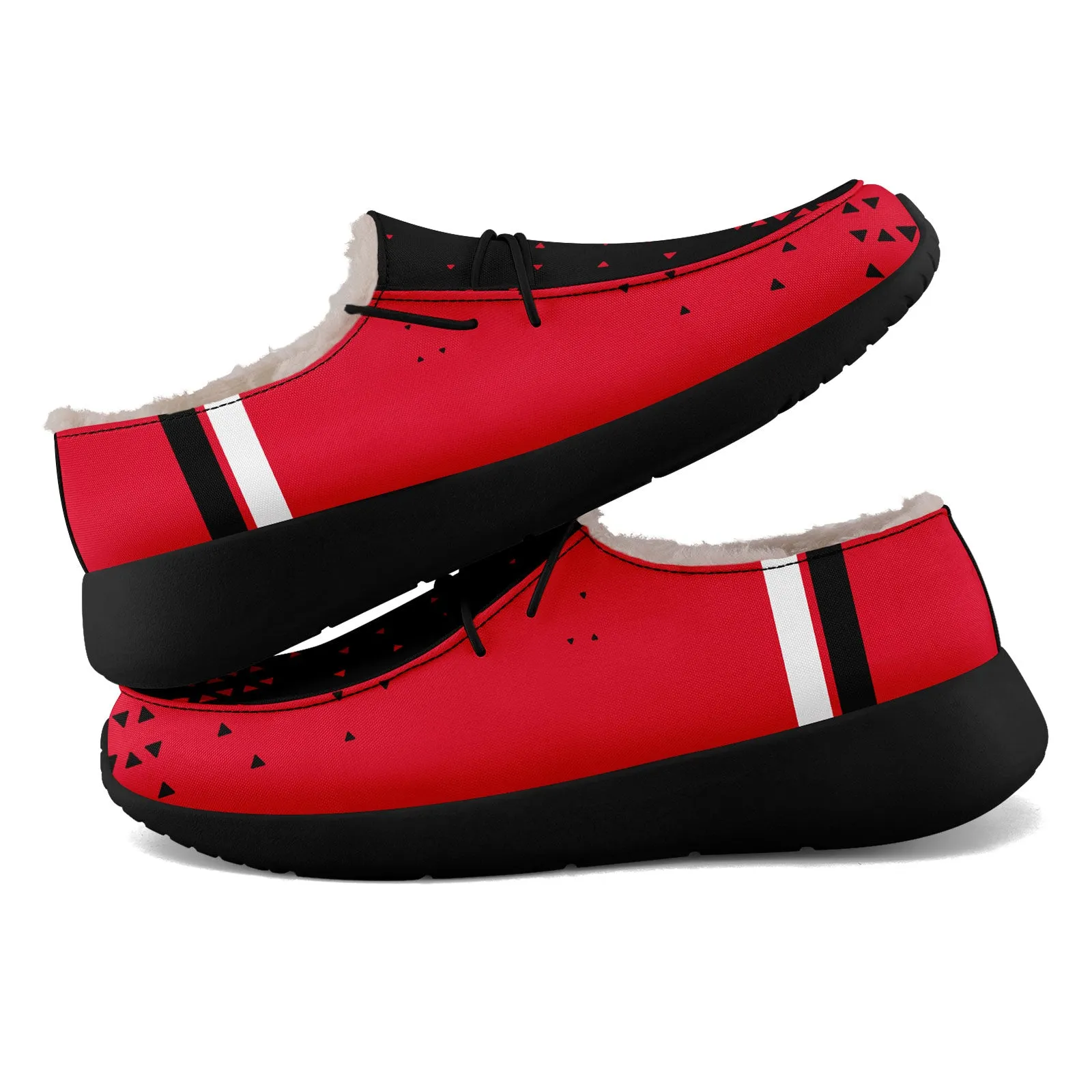 Custom Red Black Kansas City Shoes Personalized Sneaker FN042-D020279-18