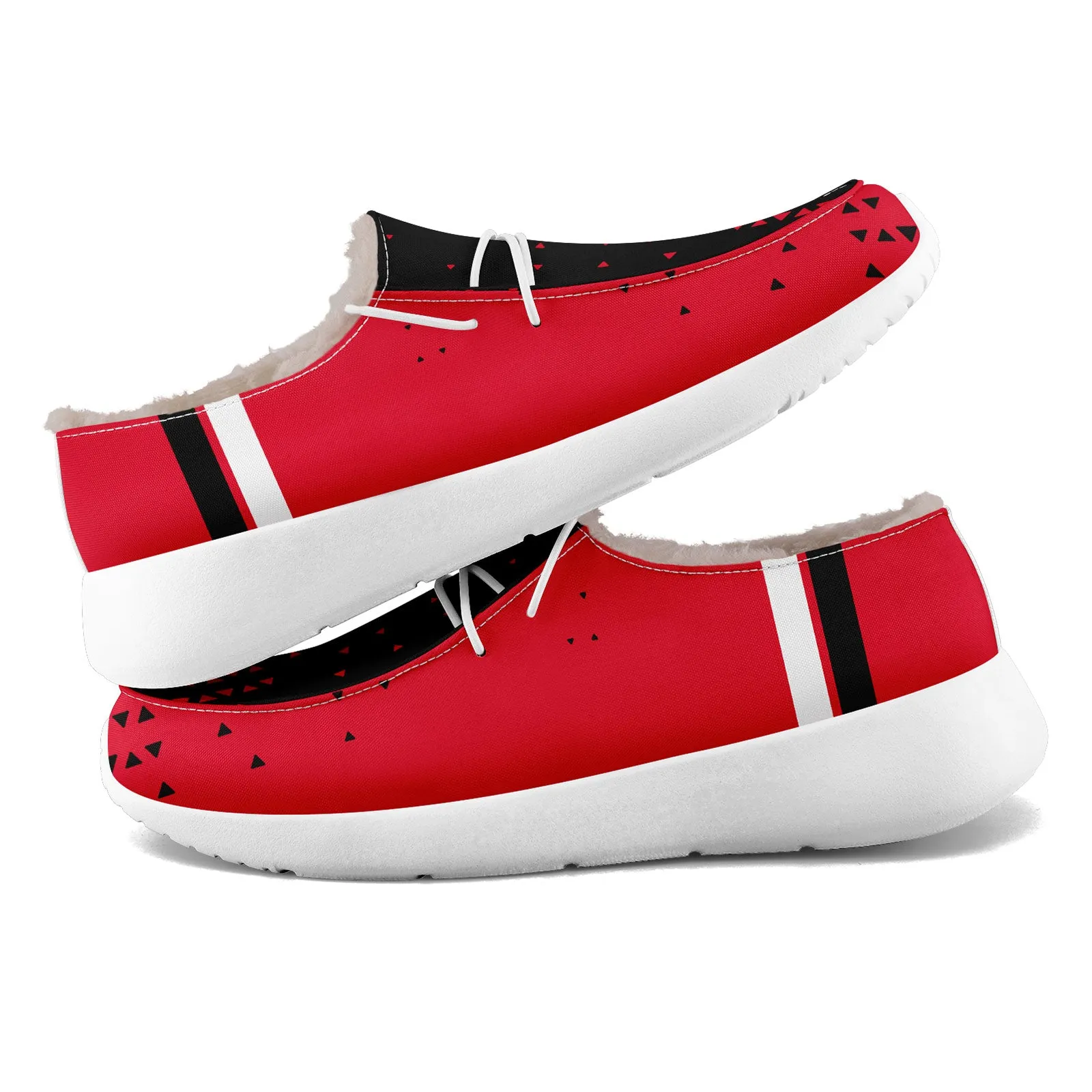 Custom Red Black Kansas City Shoes Personalized Sneaker FN042-D020279-18