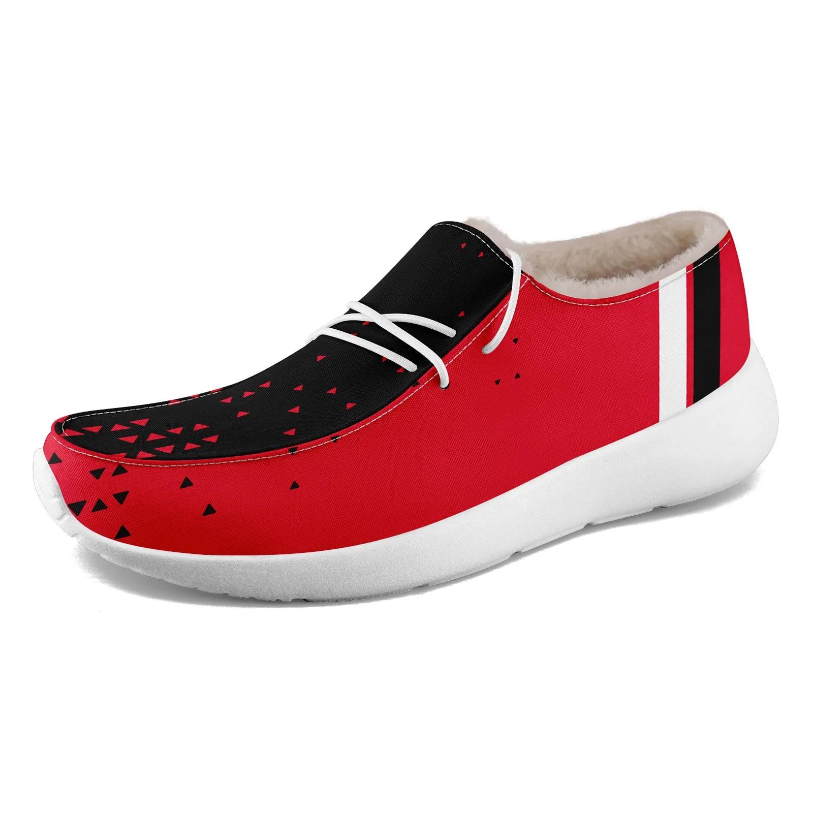 Custom Red Black Kansas City Shoes Personalized Sneaker FN042-D020279-18