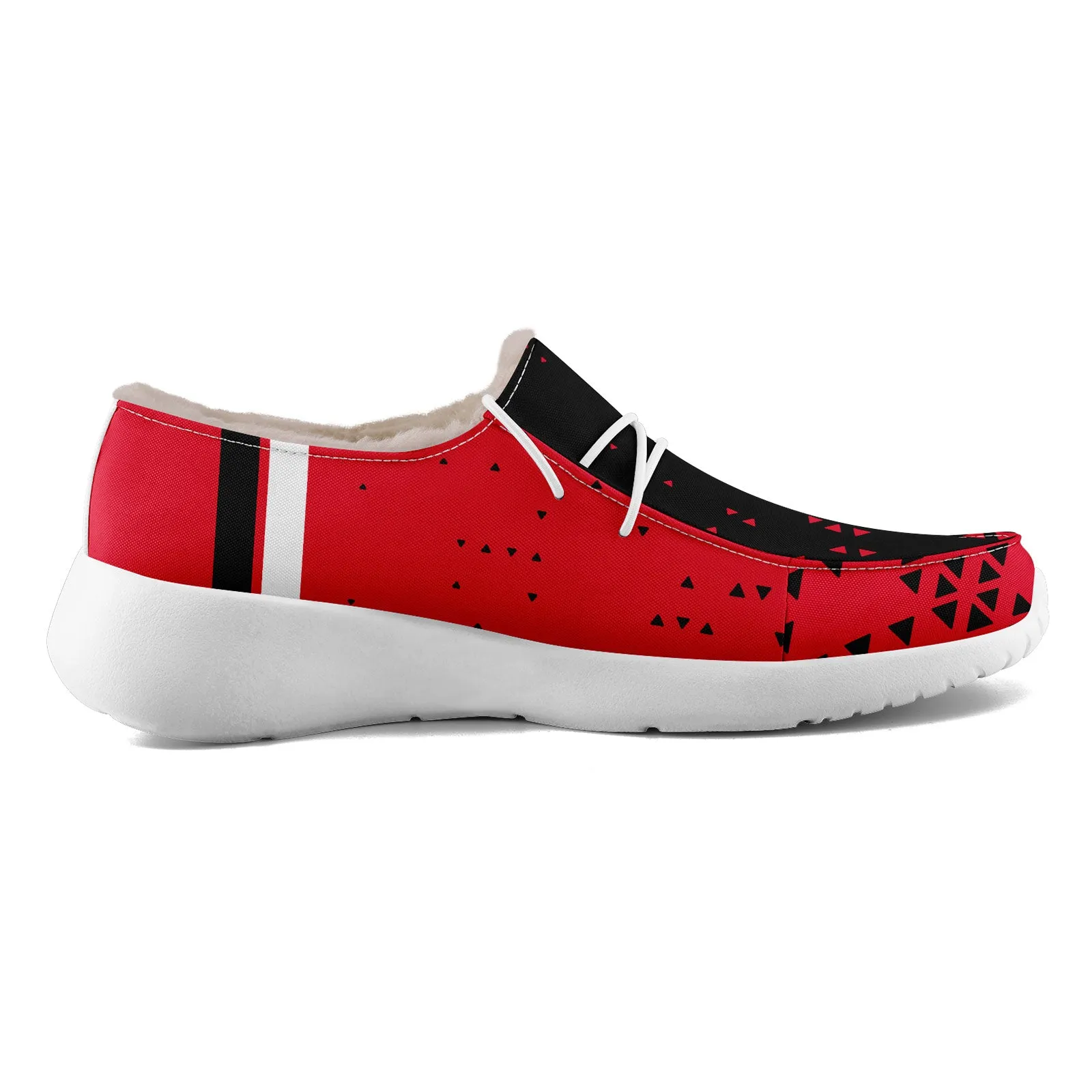 Custom Red Black Kansas City Shoes Personalized Sneaker FN042-D020279-18