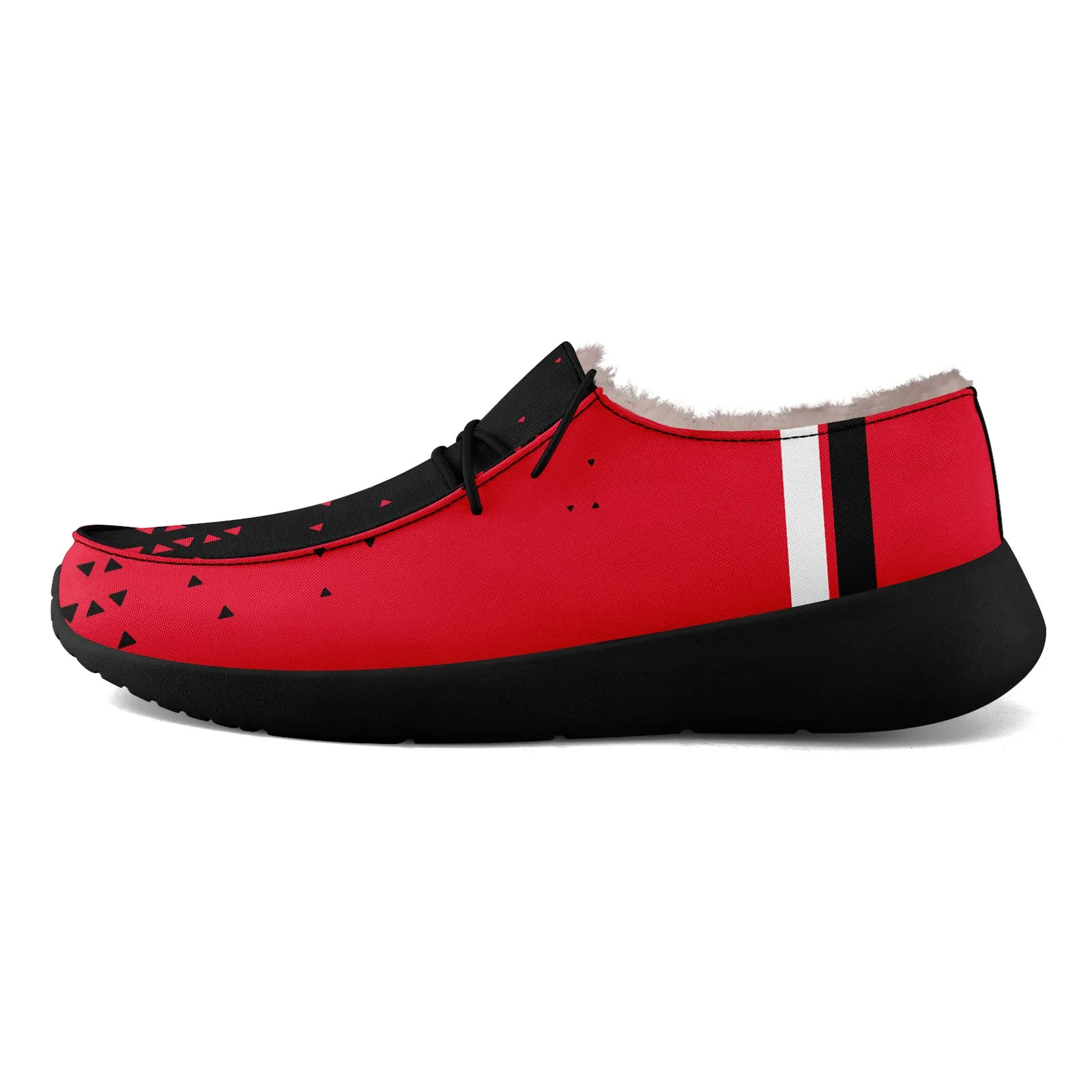 Custom Red Black Kansas City Shoes Personalized Sneaker FN042-D020279-18