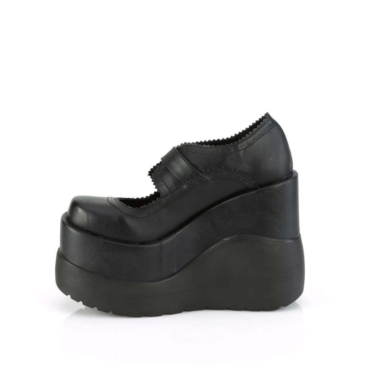 Demonia VOID-38 | Black Vegan Leather Mary Janes