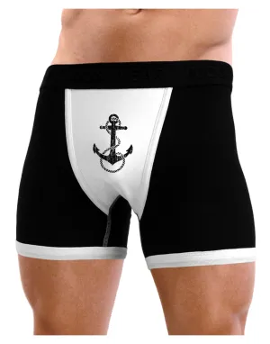 Distressed Nautical Sailor Rope Anchor Mens Boxer Brief Underwear