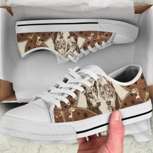 Doberman Low Top Shoes - Low Top Sneaker - Dog Walking Shoes Men Women, Dog Printed Shoes, Canvas Shoes For Men, Women