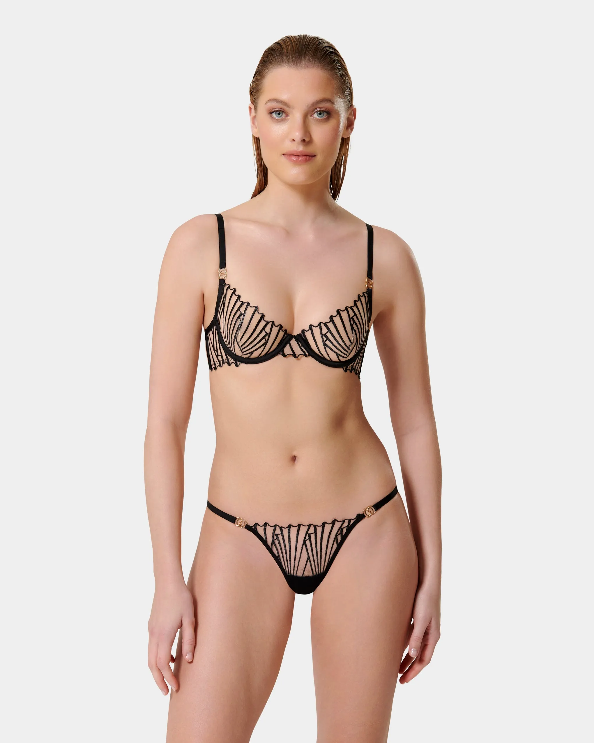 Goya Brief Black/Sheer