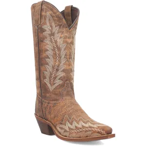 Laredo Womens Emmylee Tan Leather Cowboy Boots