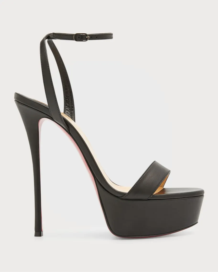 Loubi Queen Christian Louboutin platform sandals with red sole