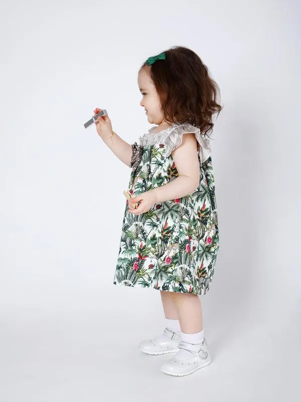 One Friday Animal Printed Dress With Bloomer