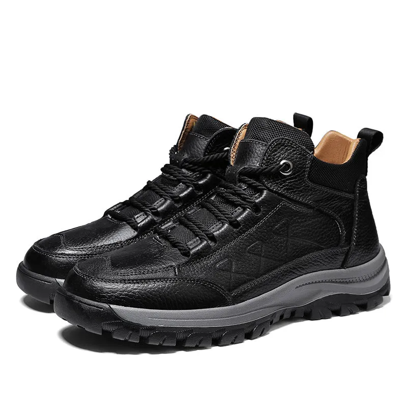 OUTDOOR MID TO HIGH TOP MOUNTAINEERING CASUAL SHOES, RUNNING SPORTS WORK BOOTS