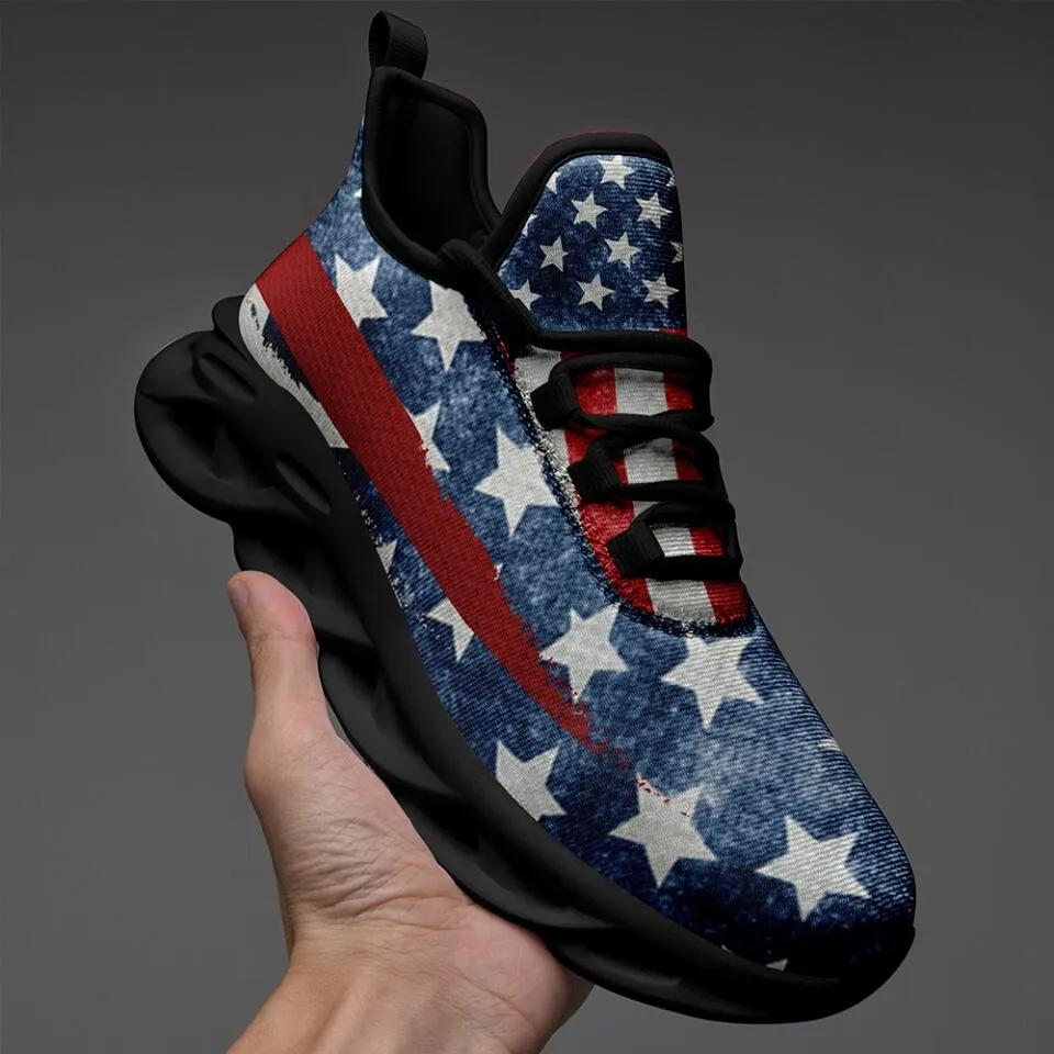 Personalized company gifts, Personalized Corporate Gifts MaxSoul-B03008 Custom Max Soul American Flag, USA Flag Sneakers Max Soul, Shoes, Printed Shoes