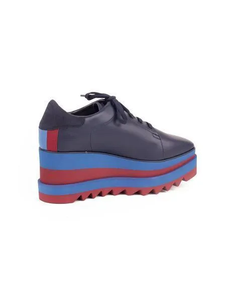 Sneak-Elyse Lace-Up - Navy / Blue / Red