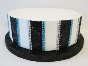 Stripped Faux Cake Centerpiece Base