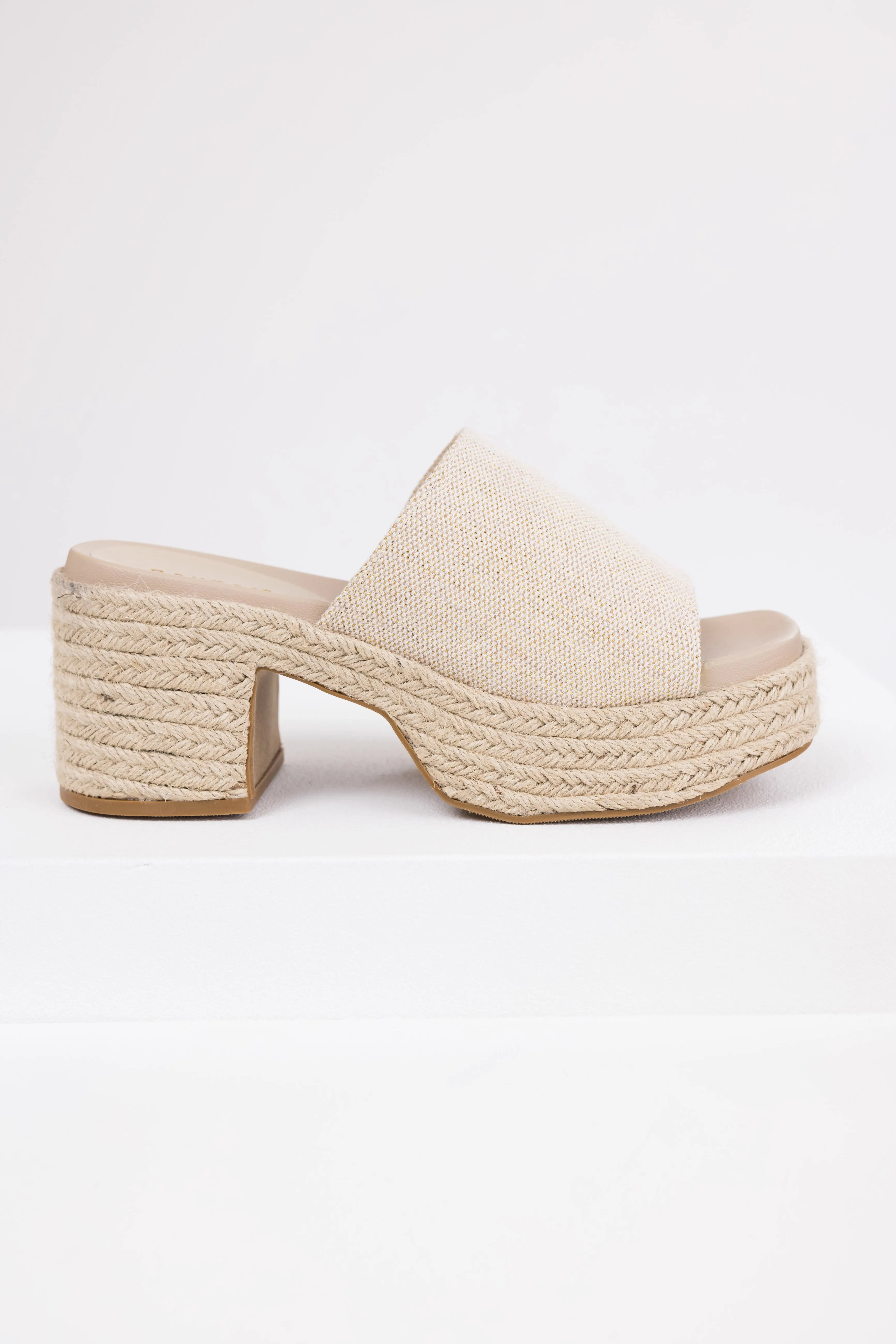 Vanilla Espadrille Platform Heeled Sandals