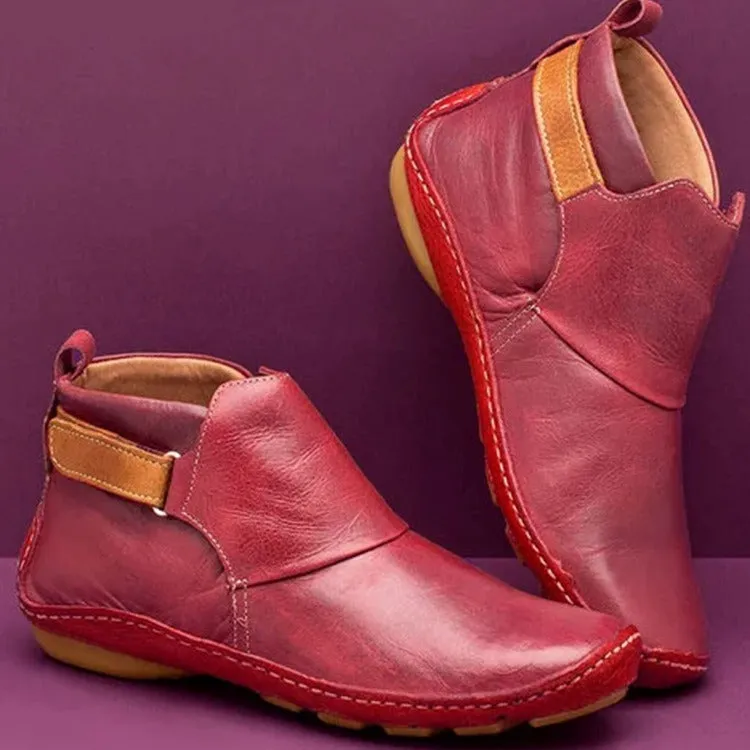 Vegan Leather Ankle Boots - Fern and Oak