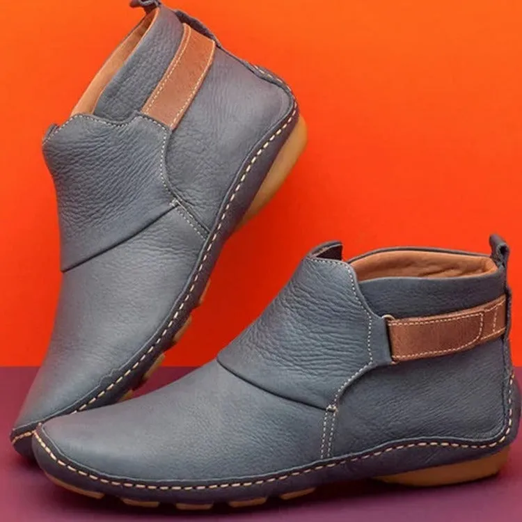 Vegan Leather Ankle Boots - Fern and Oak